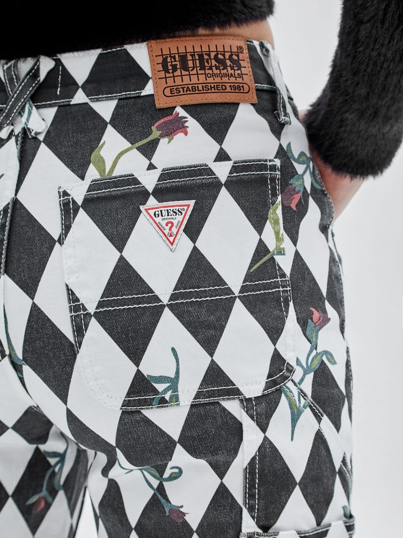 Guess GUESS Originals Diamond Carpenter Jeans - Jet Black Multi Guess GUESS Originals Diamond Carpenter Jeans - Jet Black Multi