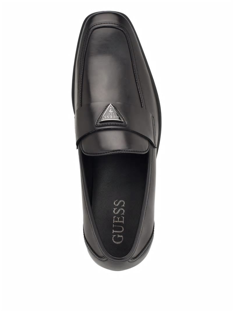 Guess Hemmer Triangle Logo Loafers - Black 001 Guess Hemmer Triangle Logo Loafers - Black 001