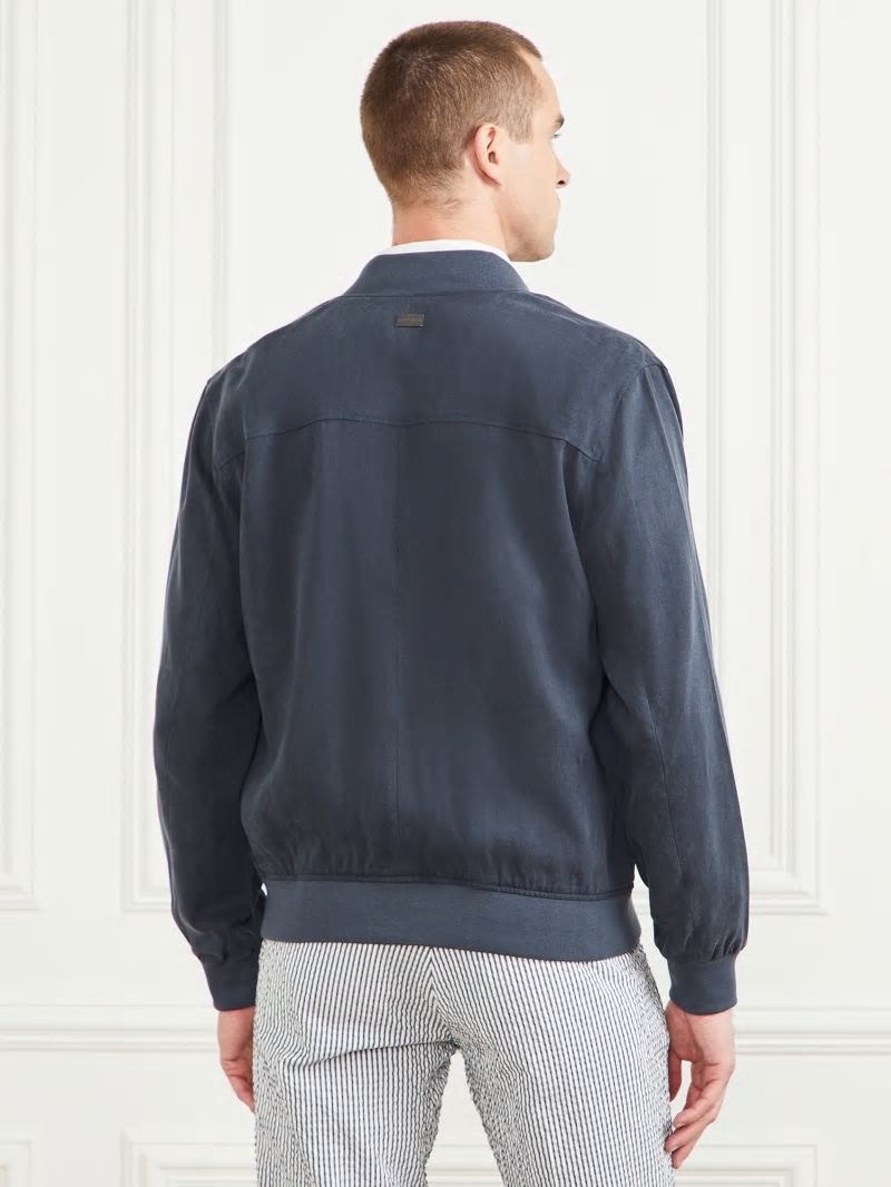 Guess Eco Classic Flight Jacket - Bleu &eacute;L&eacute;Gant