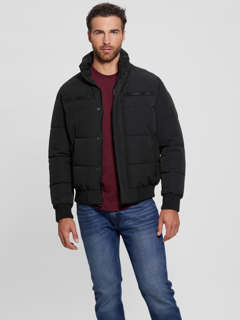 Guess Heavy Flight Puffer Jacket - Black Guess Heavy Flight Puffer Jacket - Black