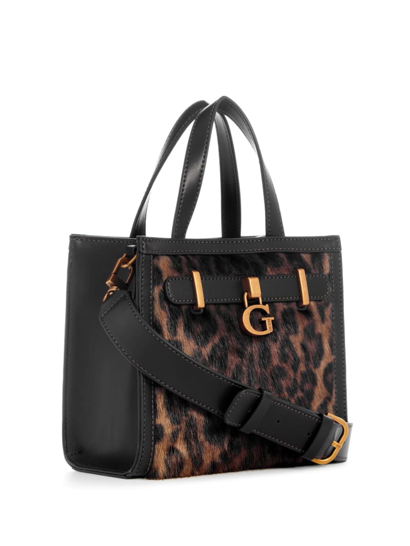 Guess Bergen Compartment Mini Tote - Leopard Guess Bergen Compartment Mini Tote - Leopard
