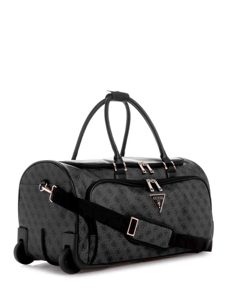 Guess Jesco Wheeled Duffel Bag - Coal Multi Guess Jesco Wheeled Duffel Bag - Coal Multi