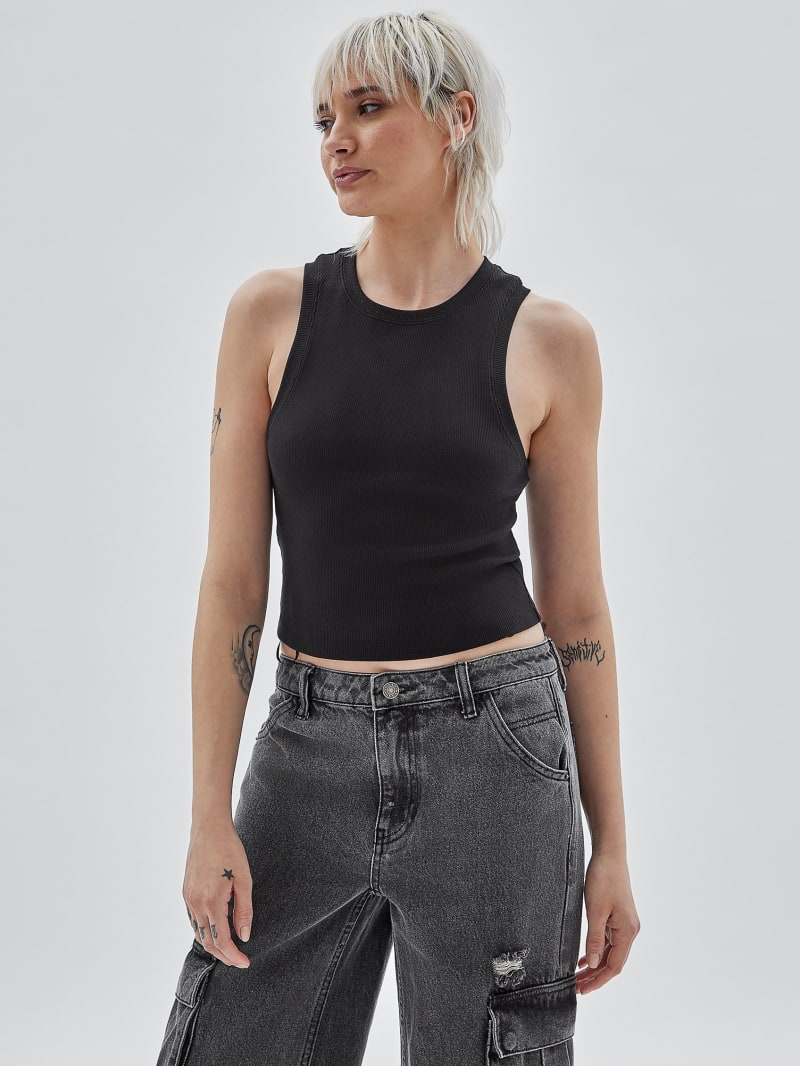 Guess GUESS Originals Cropped Tank - Black Guess GUESS Originals Cropped Tank - Black