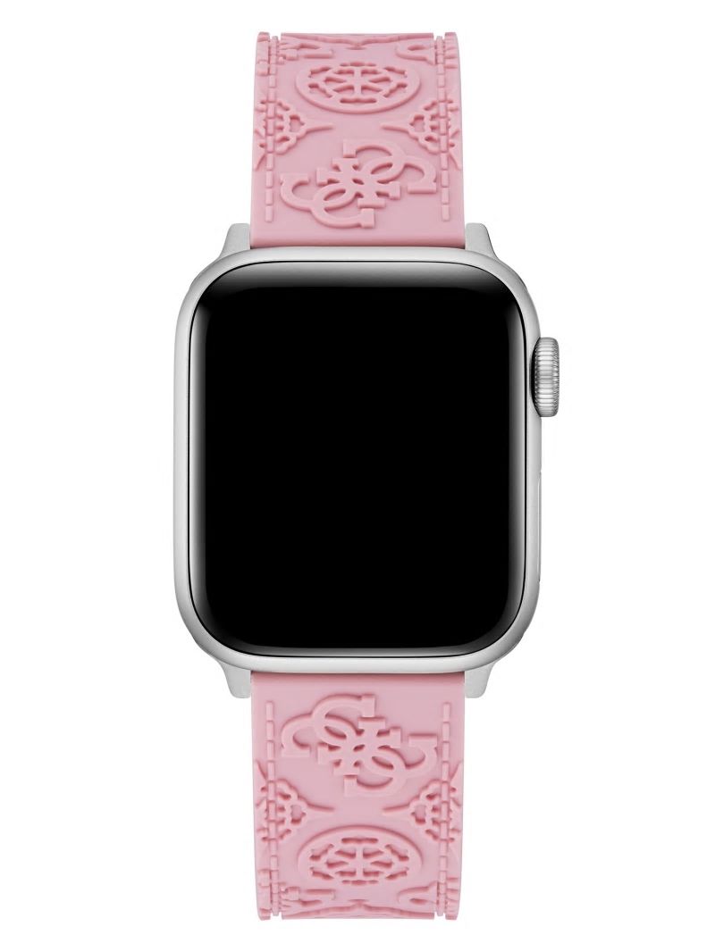 Guess Pink Quattro G and Peony Silicone 38-41 mm Band for Apple Watch® - Pink Guess Pink Quattro G and Peony Silicone 38-41 mm Band for Apple Watch® - Pink