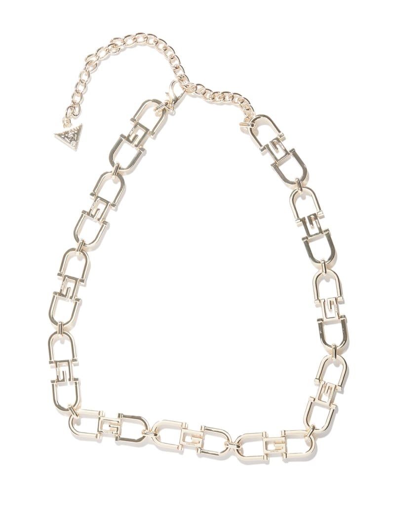 Guess G Logo Chain Belt - Pale Shiny Gold Guess G Logo Chain Belt - Pale Shiny Gold