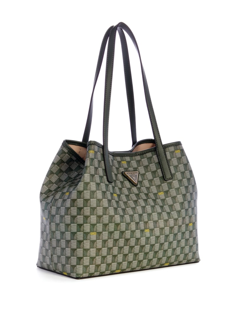 Guess Vikky Geo Signature Tote - Green Guess Vikky Geo Signature Tote - Green