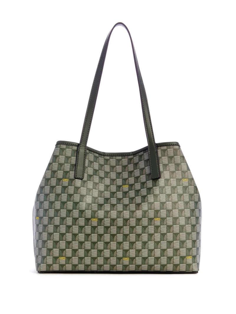 Guess Vikky Geo Signature Tote - Green Guess Vikky Geo Signature Tote - Green