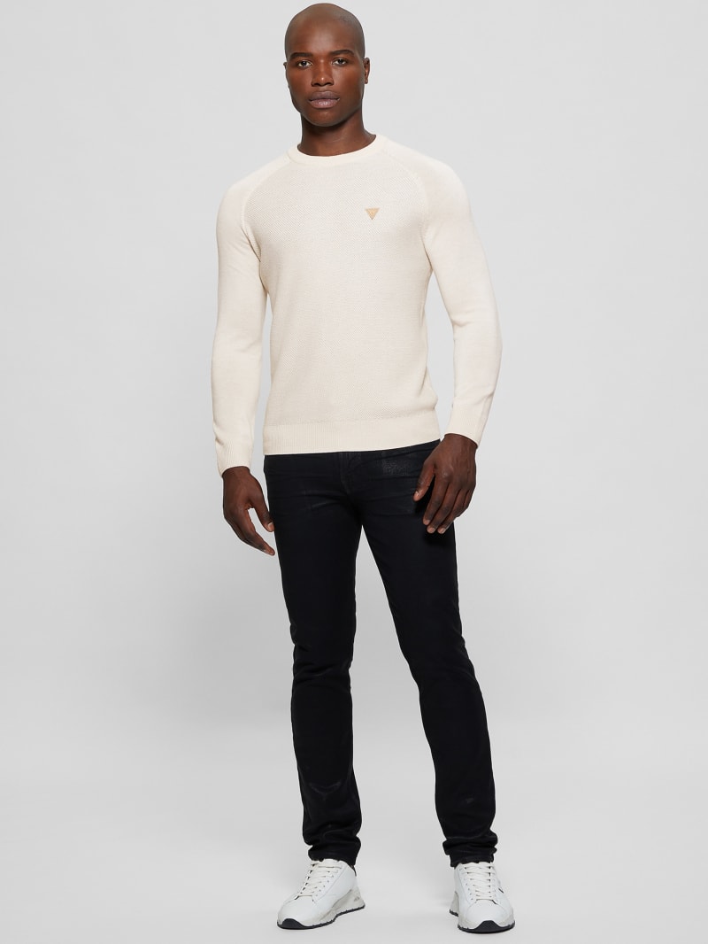 Guess Eco Alec Wool-Blend Sweater - Muted Stone Guess Eco Alec Wool-Blend Sweater - Muted Stone