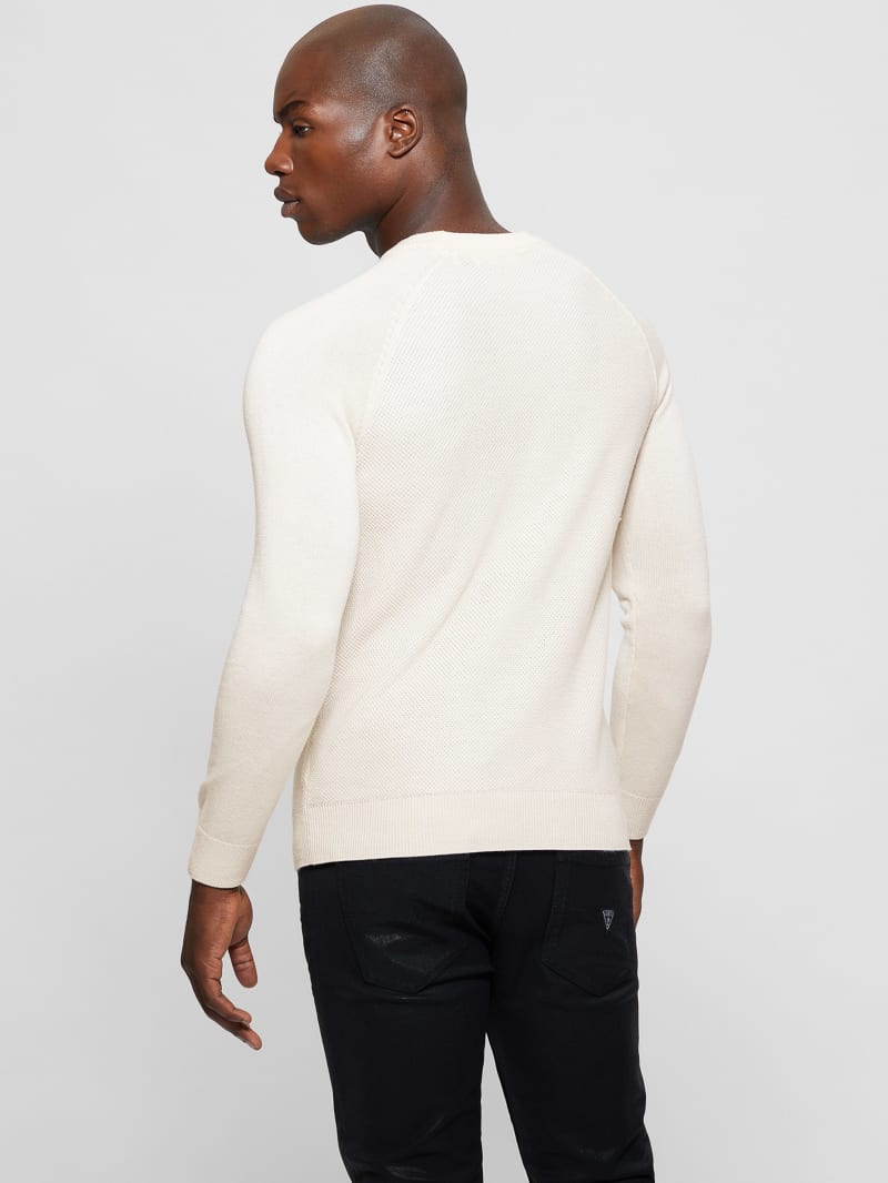 Guess Eco Alec Wool-Blend Sweater - Muted Stone Guess Eco Alec Wool-Blend Sweater - Muted Stone