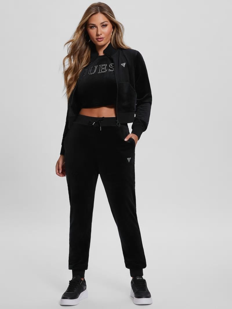 Guess Eco Couture Full-Zip Sweatshirt - Black Guess Eco Couture Full-Zip Sweatshirt - Black