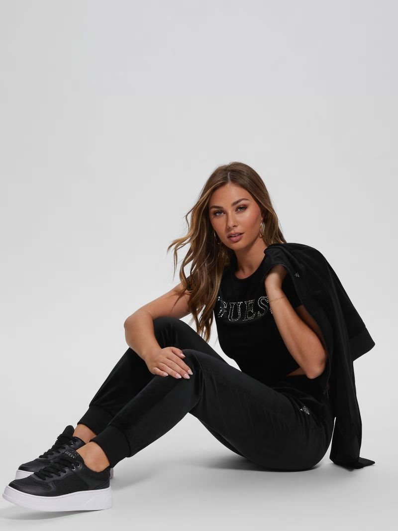 Guess Eco Couture Full-Zip Sweatshirt - Black Guess Eco Couture Full-Zip Sweatshirt - Black