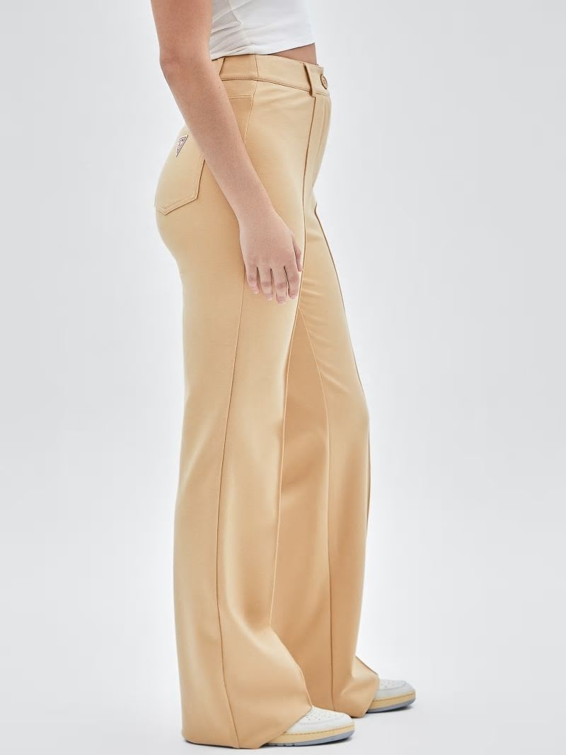 Guess GUESS Originals Pintuck Flared Pants - Honey Oat Guess GUESS Originals Pintuck Flared Pants - Honey Oat