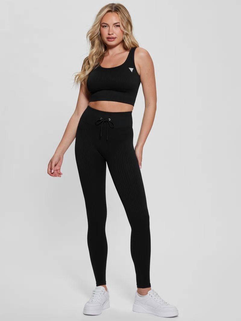 Guess Seamless Ribbed Leggings - Black Guess Seamless Ribbed Leggings - Black