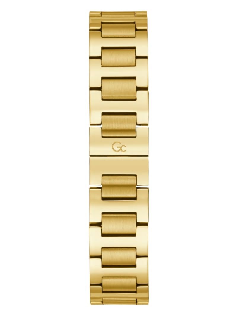 Guess Gc Petite Square Gold-Tone Analog Watch - Gold Guess Gc Petite Square Gold-Tone Analog Watch - Gold