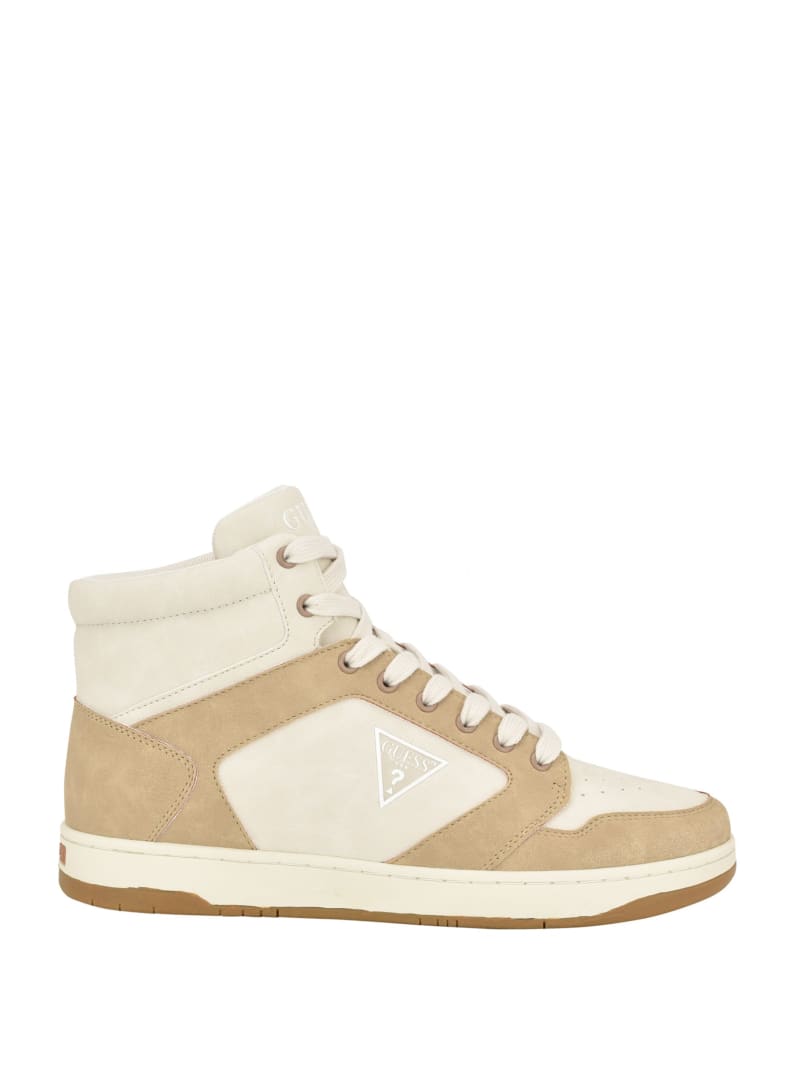 Guess Tubulo Triangle High-Top Sneakers - Light Brown Guess Tubulo Triangle High-Top Sneakers - Light Brown