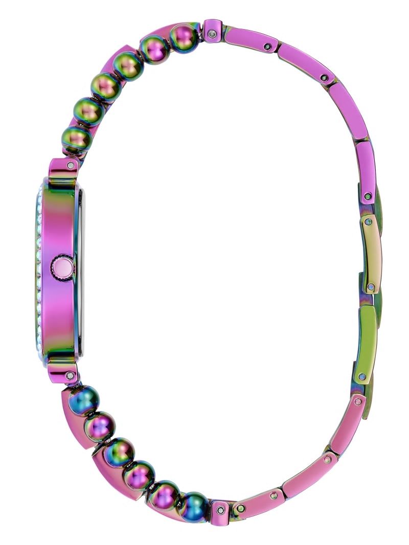 Guess Iridescent Rhinestone Analog Watch - No Description Guess Iridescent Rhinestone Analog Watch - No Description