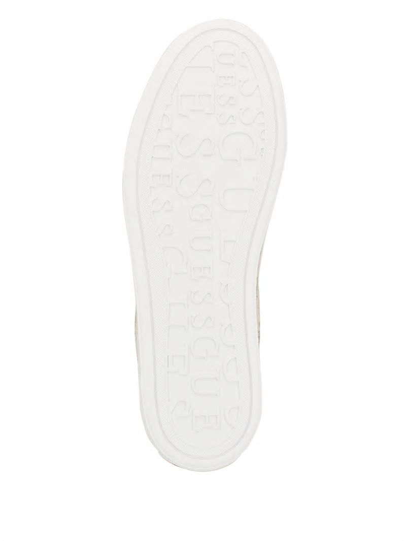 Guess Giaa Logo Print Low-Top Sneakers - Gold Guess Giaa Logo Print Low-Top Sneakers - Gold