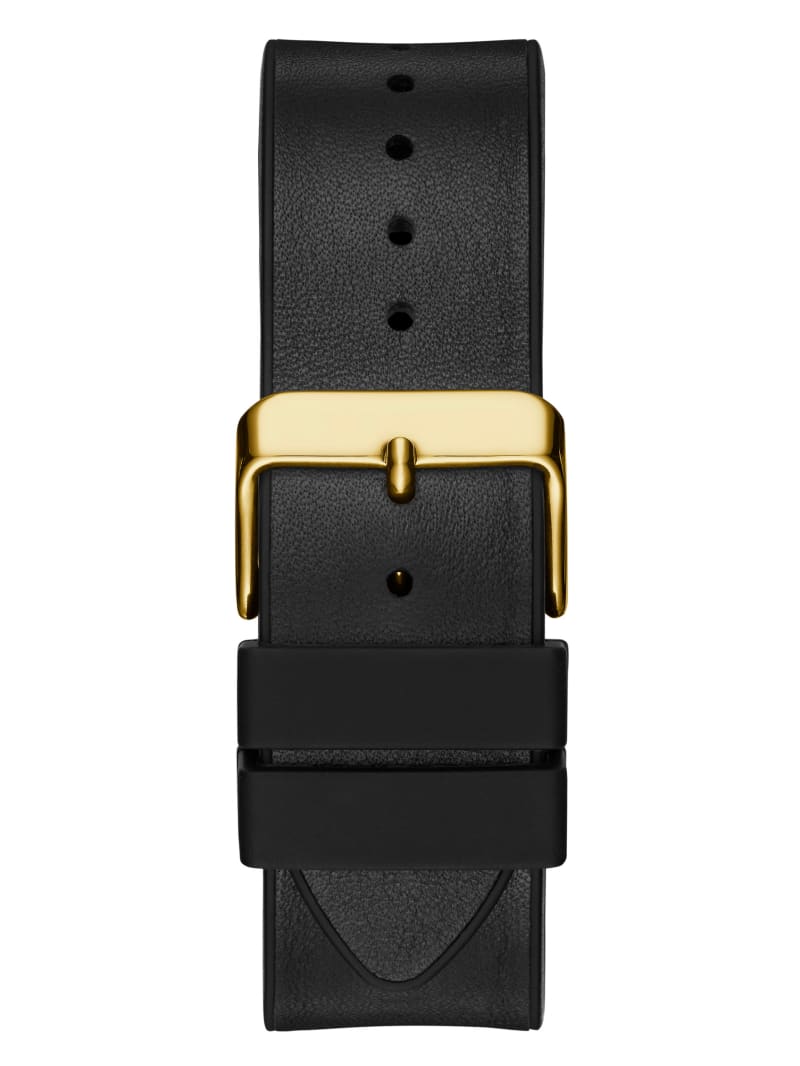 Guess Black And Gold-Tone Square Multifunction Watch - Gold Guess Black And Gold-Tone Square Multifunction Watch - Gold