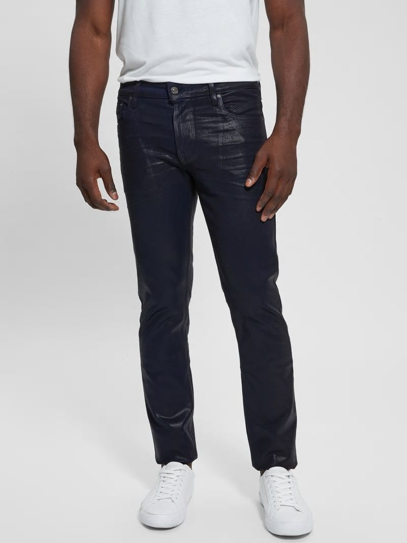 Guess Coated Tapered Jeans - Smart Blue Coated Guess Coated Tapered Jeans - Smart Blue Coated