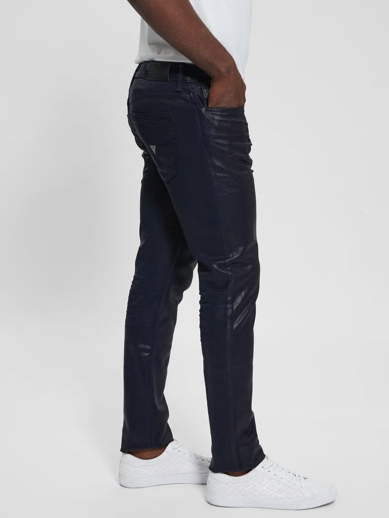 Guess Coated Tapered Jeans - Smart Blue Coated Guess Coated Tapered Jeans - Smart Blue Coated