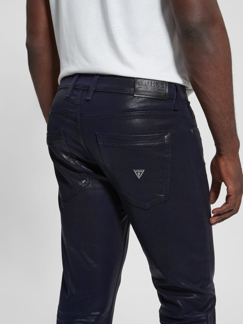 Guess Coated Tapered Jeans - Smart Blue Coated Guess Coated Tapered Jeans - Smart Blue Coated