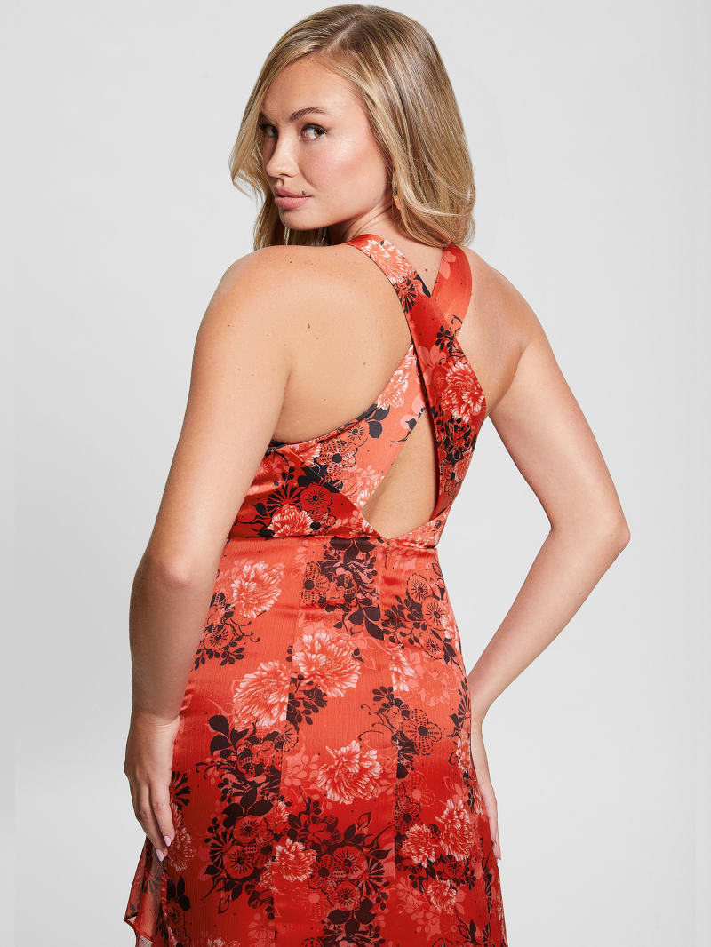 Guess Eco Evangelina Maxi Dress - Call Me Cherry Print Guess Eco Evangelina Maxi Dress - Call Me Cherry Print