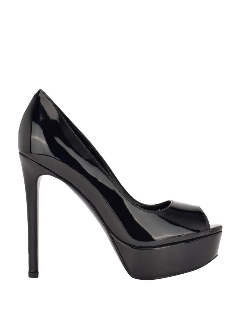 Guess Cacei Peep-Toe Stiletto Heels - Black 001 Guess Cacei Peep-Toe Stiletto Heels - Black 001