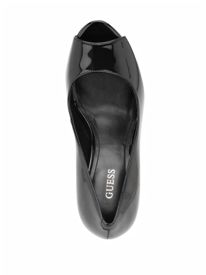 Guess Cacei Peep-Toe Stiletto Heels - Black 001 Guess Cacei Peep-Toe Stiletto Heels - Black 001