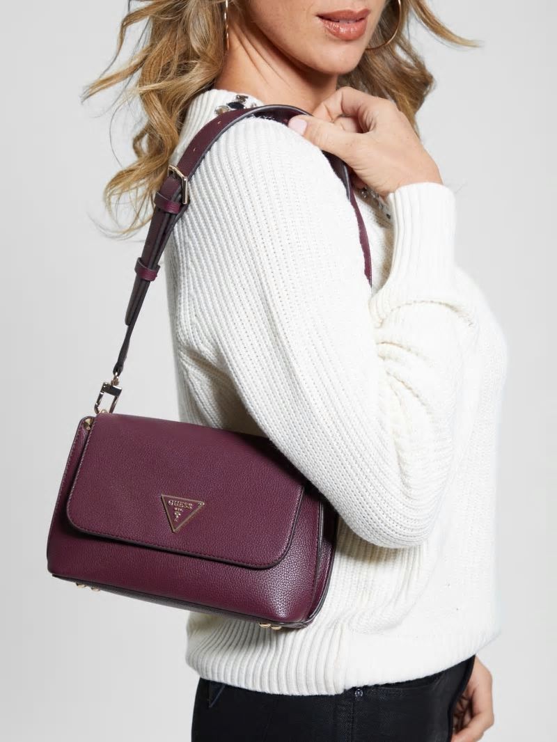 Guess Meridian Fold-Over Shoulder Bag - Antique Medium Wash Guess Meridian Fold-Over Shoulder Bag - Antique Medium Wash