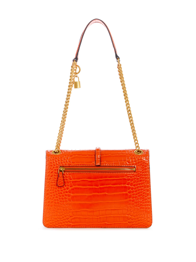 Guess James Croc Convertible Bag - Orange Guess James Croc Convertible Bag - Orange