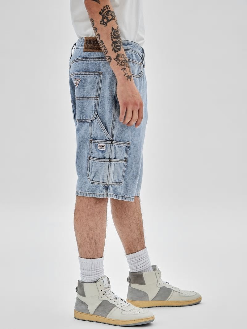 Guess GUESS Originals Denim Kit Carpenter Shorts - Go Michael Lt Wash Guess GUESS Originals Denim Kit Carpenter Shorts - Go Michael Lt Wash