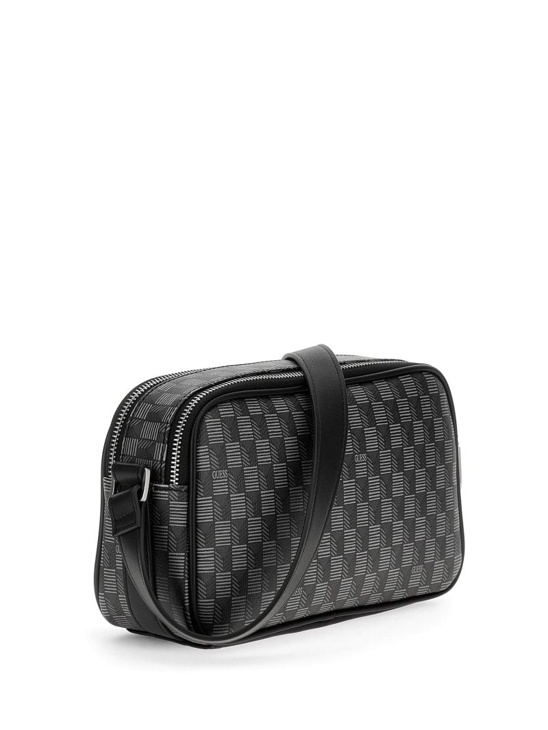 Guess Eco G Wave Camera Bag - Black Floral Print Guess Eco G Wave Camera Bag - Black Floral Print