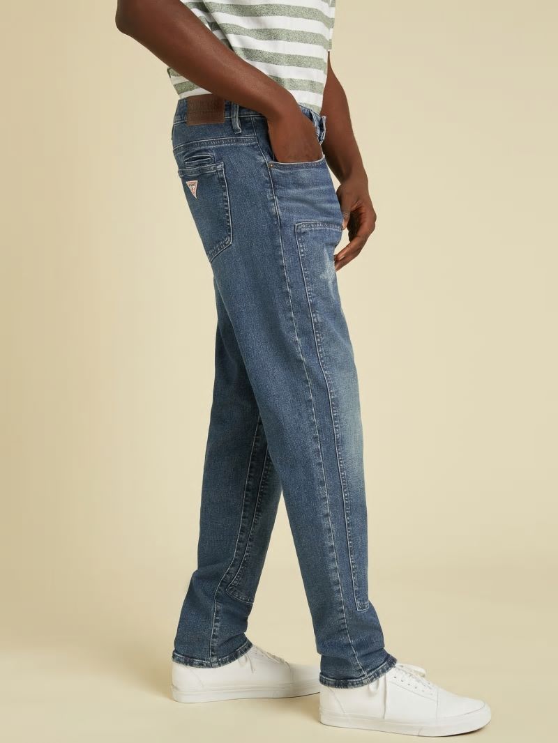 Guess GUESS Originals Tactical Slim Straight Jeans - Go Medium Wash Guess GUESS Originals Tactical Slim Straight Jeans - Go Medium Wash
