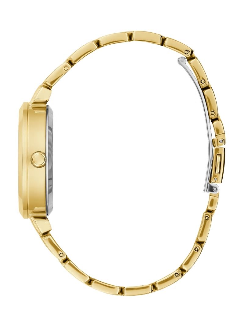 Guess Gold-Tone Transparent Analog Watch - Gold Guess Gold-Tone Transparent Analog Watch - Gold