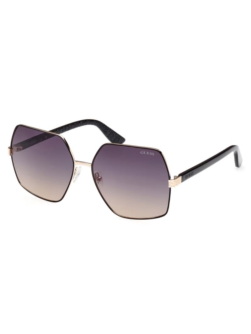 Guess Aurora Oversized Trim Sunglasses - 05b (Black) Guess Aurora Oversized Trim Sunglasses - 05b (Black)