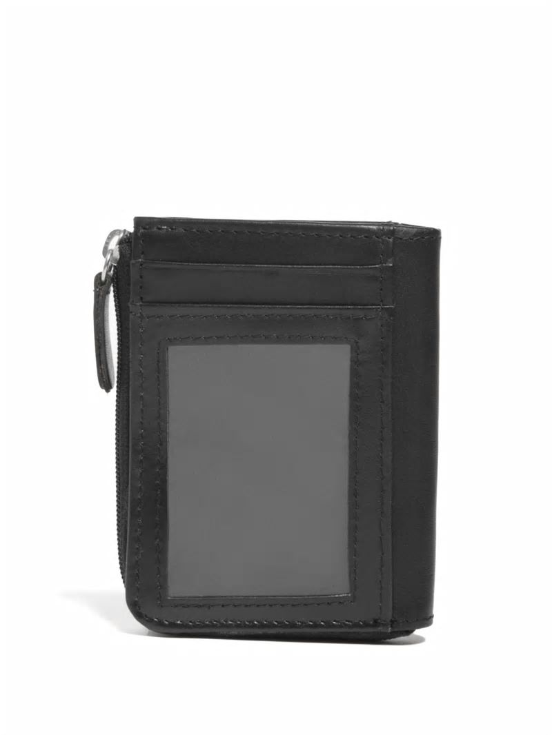 Guess Mathias Half-Zip Wallet - Black Snakeskin Guess Mathias Half-Zip Wallet - Black Snakeskin