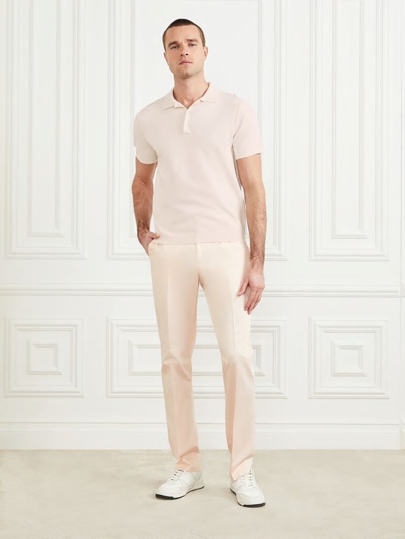 Guess Formal Performance Polo - Salt White Guess Formal Performance Polo - Salt White