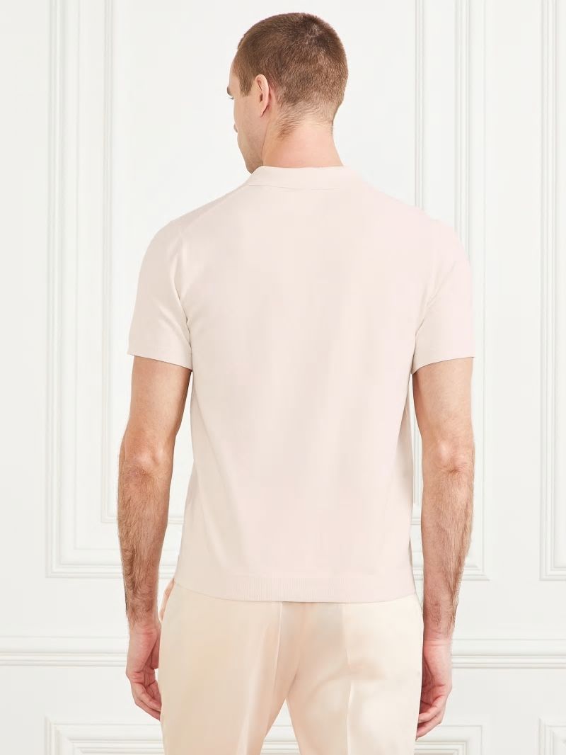Guess Formal Performance Polo - Salt White Guess Formal Performance Polo - Salt White