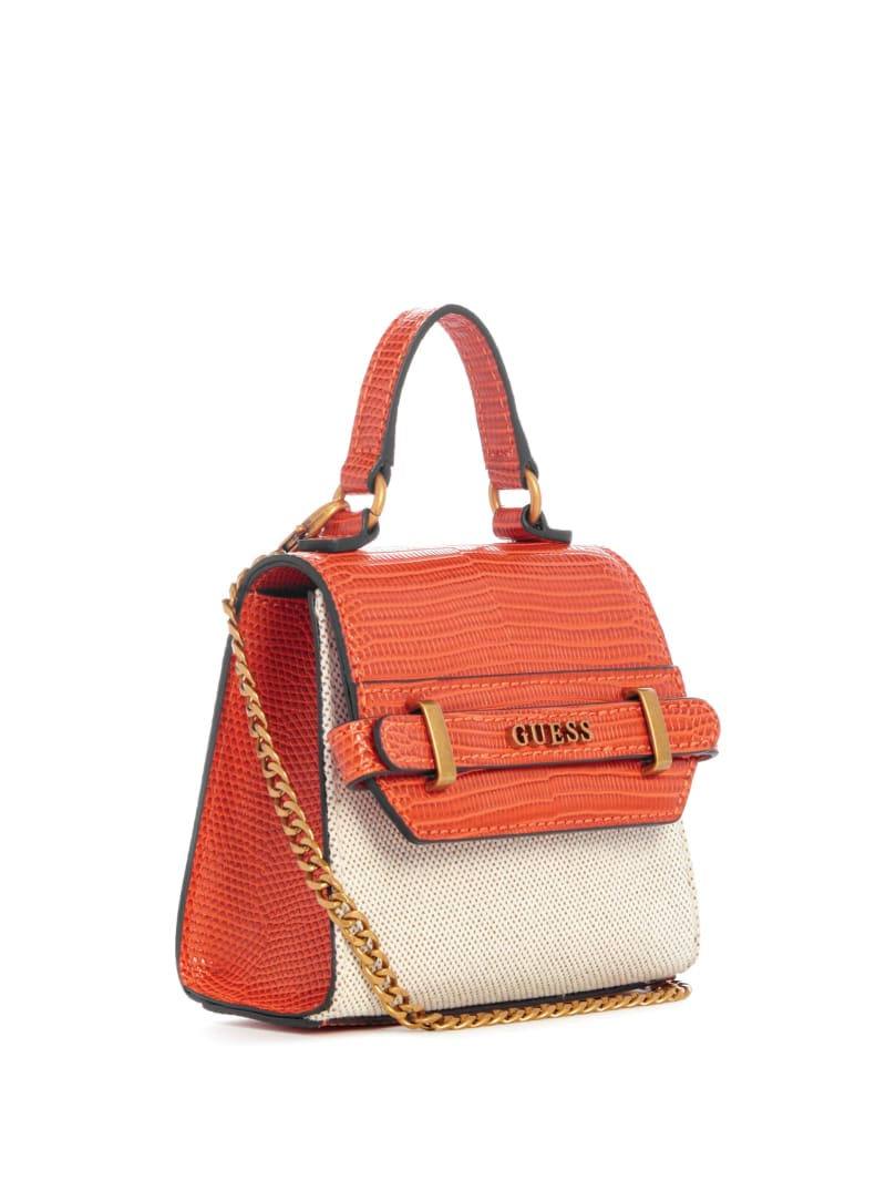 Guess Sestri Canvas Micro Mini Satchel - Nero Guess Sestri Canvas Micro Mini Satchel - Nero