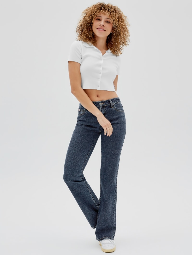 Guess GUESS Originals Sweater Polo - Pure White Guess GUESS Originals Sweater Polo - Pure White