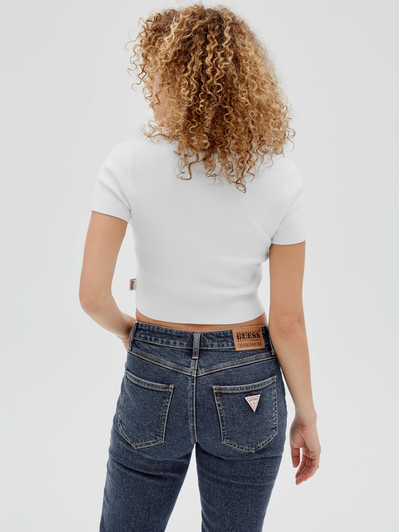 Guess GUESS Originals Sweater Polo - Pure White Guess GUESS Originals Sweater Polo - Pure White