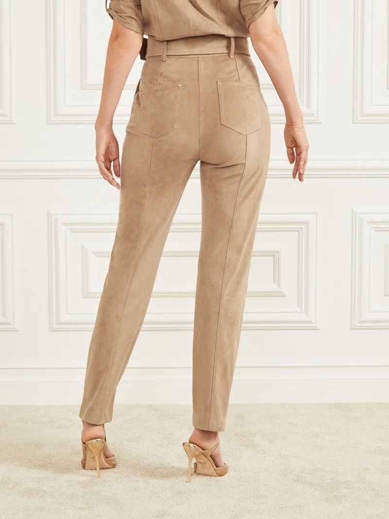 Guess Kasia Faux-Suede Pant - Truffle Dust Multi Guess Kasia Faux-Suede Pant - Truffle Dust Multi