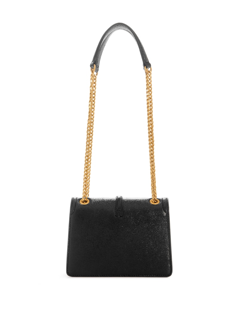 Guess Gilded Glamour Mini Convertible Crossbody - Black Floral Print Guess Gilded Glamour Mini Convertible Crossbody - Black Floral Print