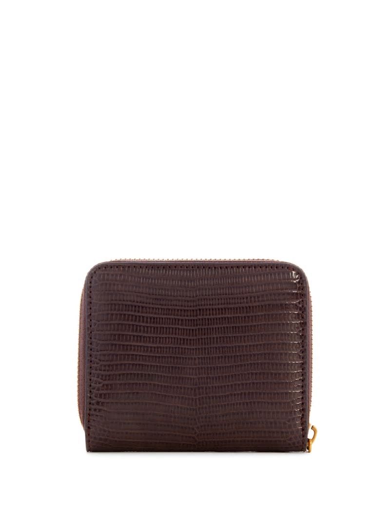 Guess Ginevra Small Zip-Around Wallet - Brown Guess Ginevra Small Zip-Around Wallet - Brown