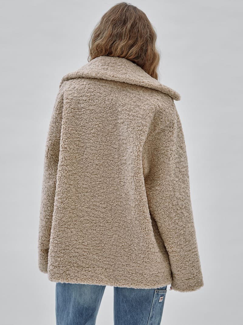 Guess GUESS Originals Sherpa Coat - Neutral Sand Guess GUESS Originals Sherpa Coat - Neutral Sand