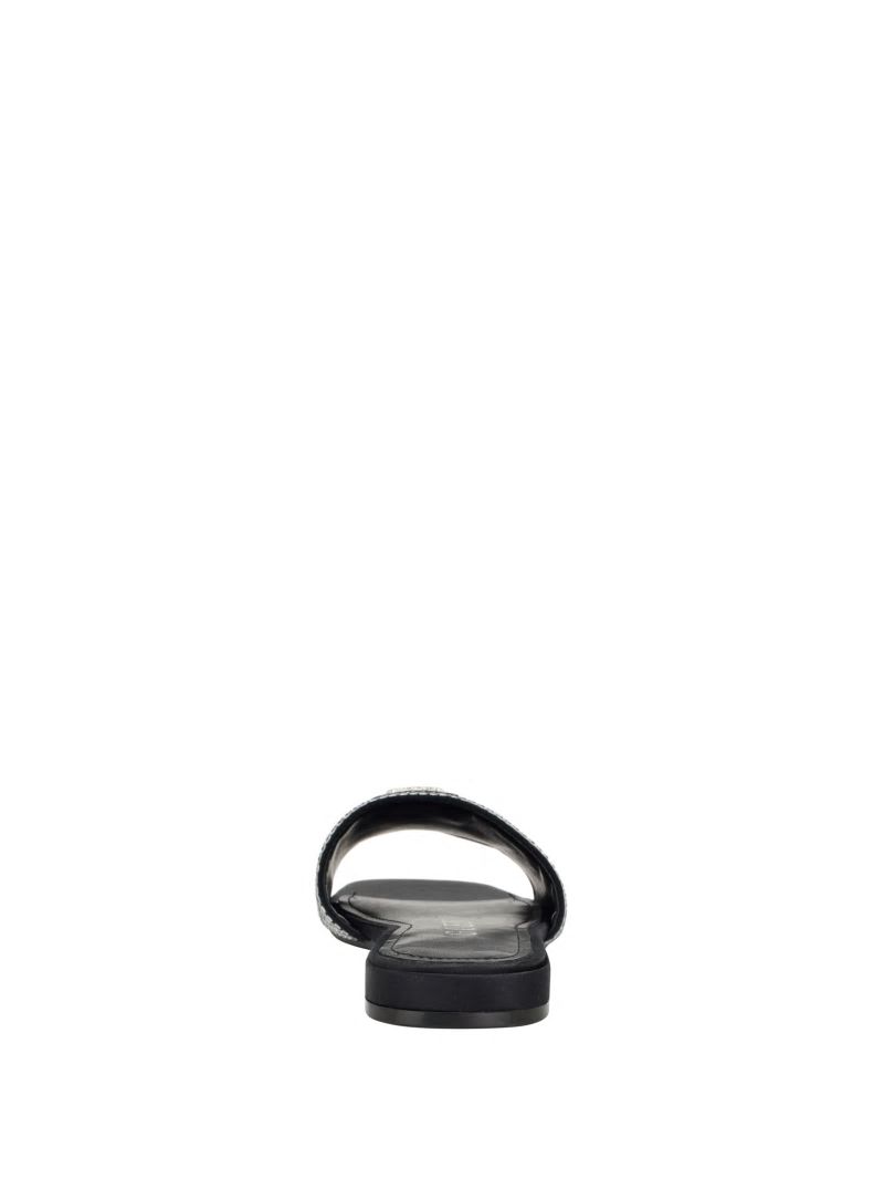 Guess Tamed Triangle Rhinestone Sandals - Black 002 Guess Tamed Triangle Rhinestone Sandals - Black 002