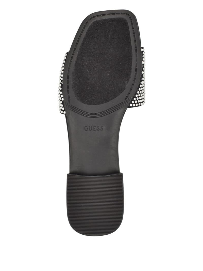 Guess Tamed Triangle Rhinestone Sandals - Black 002 Guess Tamed Triangle Rhinestone Sandals - Black 002