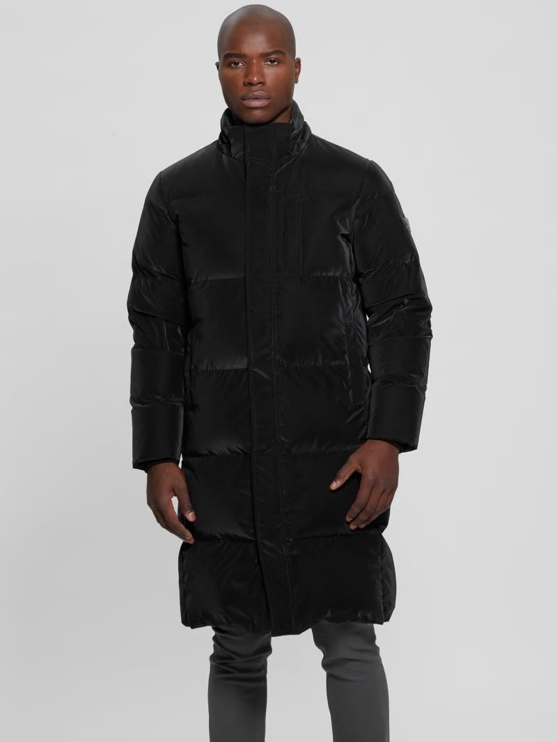 Guess Space Longline Down Jacket - Black Guess Space Longline Down Jacket - Black
