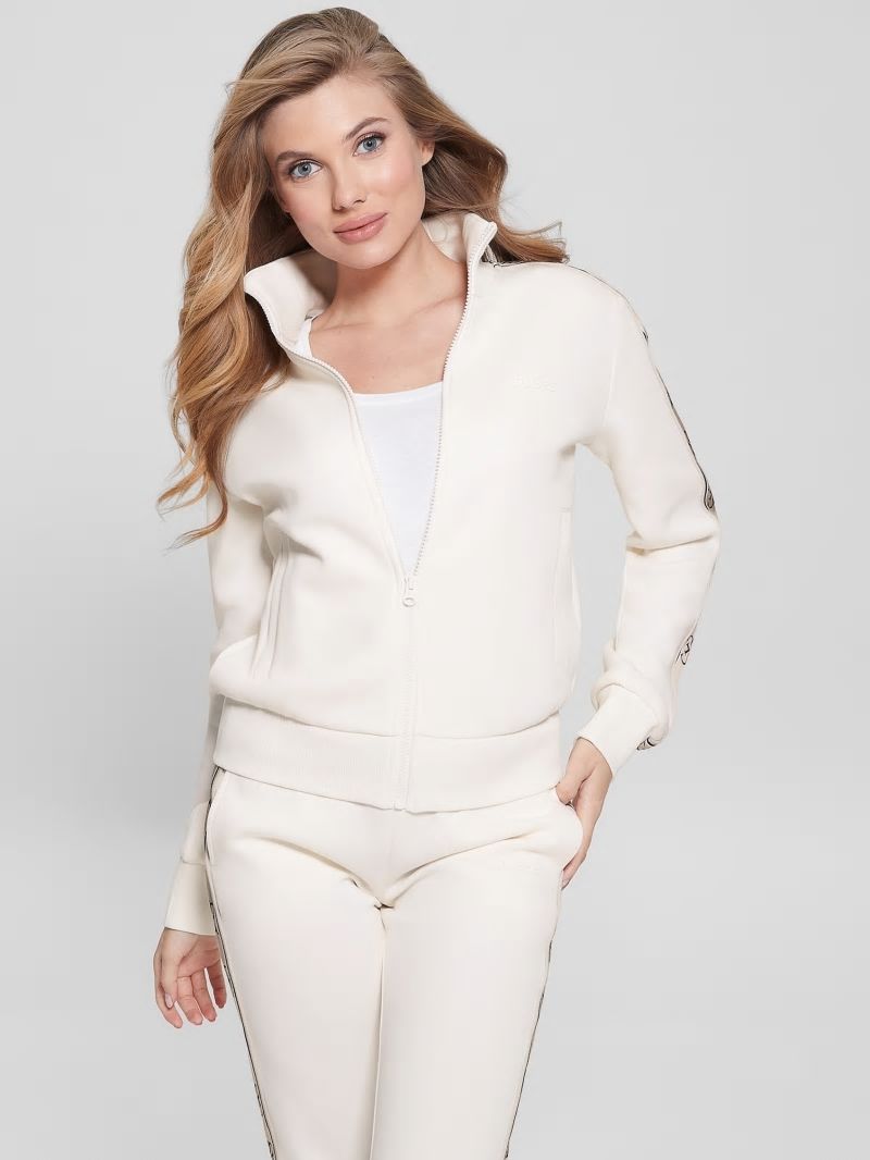 Guess Eco Britney Full-Zip Sweatshirt - Ocean Salt Guess Eco Britney Full-Zip Sweatshirt - Ocean Salt