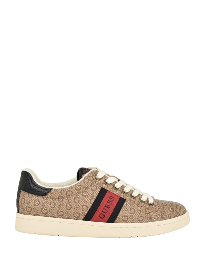 Guess Lomynz Logo Sneakers - Light Brown Guess Lomynz Logo Sneakers - Light Brown